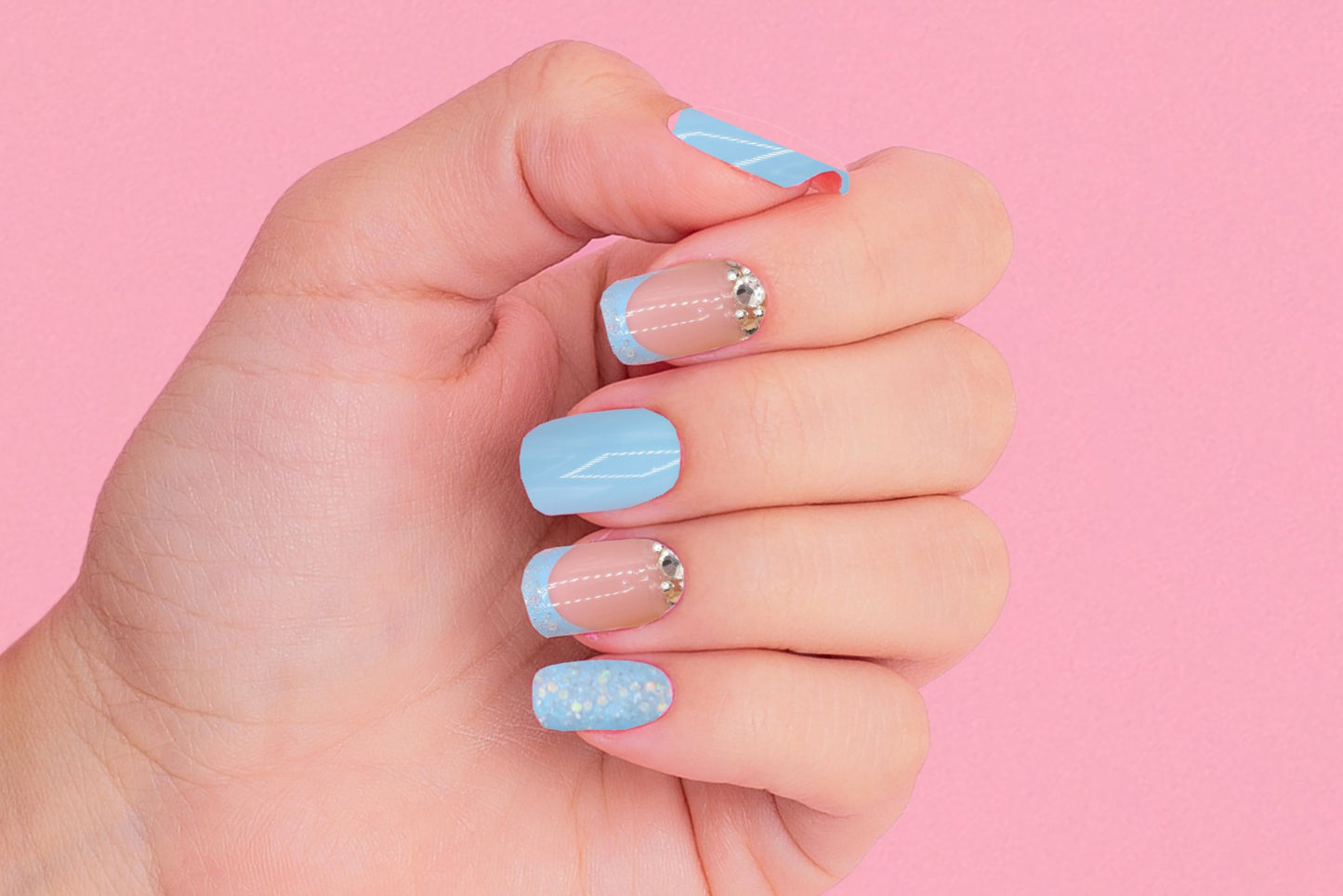 Press on Nails Blue Velvet - Annie Deluxe - Press on Nails