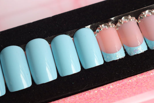 Press on Nails Blue Velvet - Annie Deluxe - Press on Nails