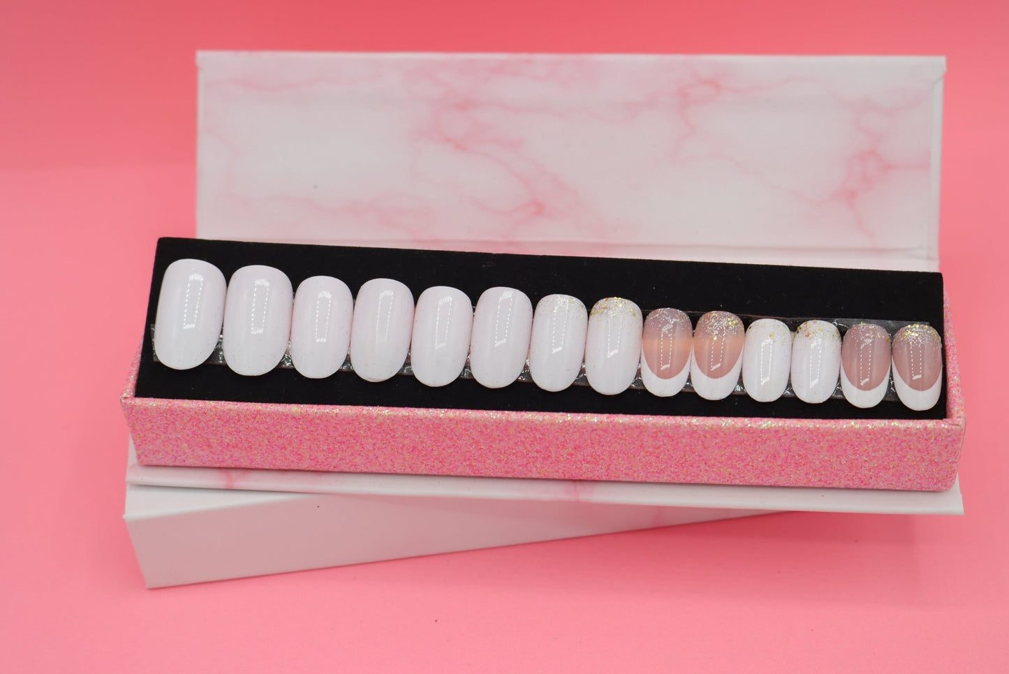 Press on Nails Diamond White - Annie Deluxe - Press on Nails