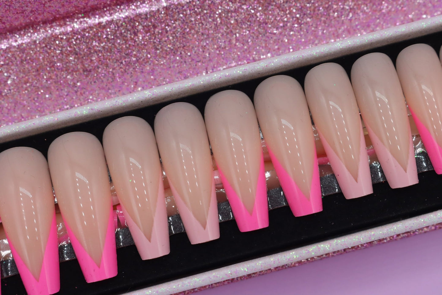 Press on Nails French Bright Pink - Annie Deluxe - Press on Nails