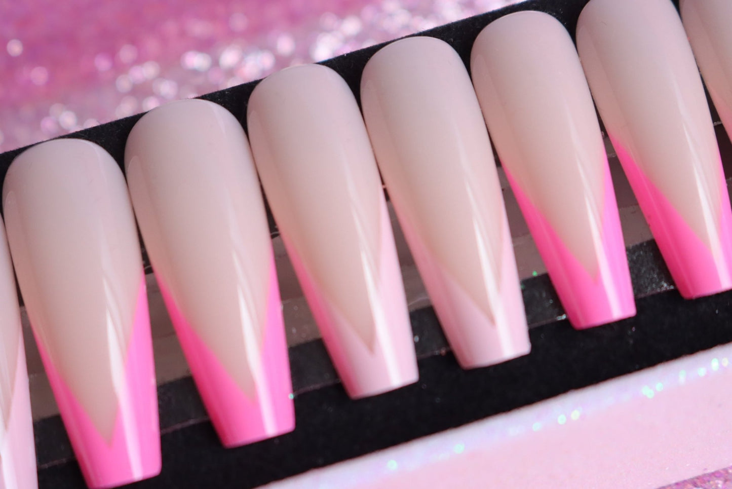 Press on Nails French Bright Pink - Annie Deluxe - Press on Nails