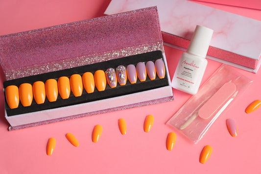 Press on Nails Glossy Orange - Annie Deluxe - Press on Nails