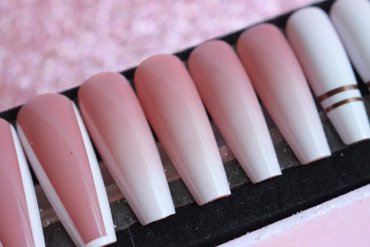 Press on Nails Golden Stripes - Annie Deluxe - Press on Nails