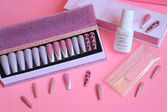 Press on Nails Pink Leopard - Annie Deluxe - Press on Nails