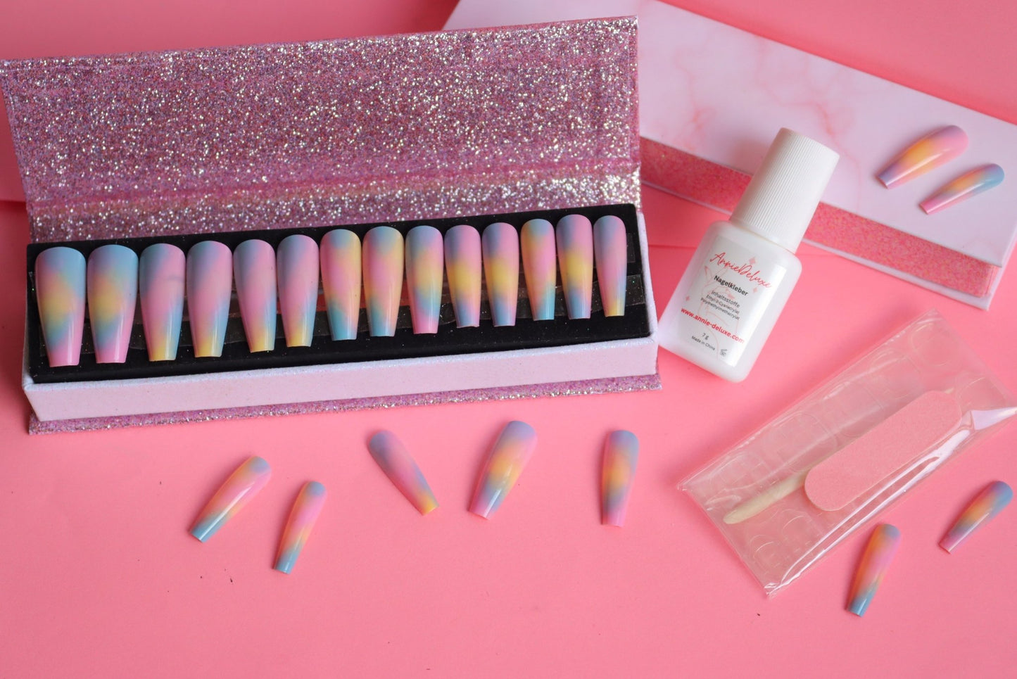 Press on Nails Rainbow - Annie Deluxe - Press on Nails