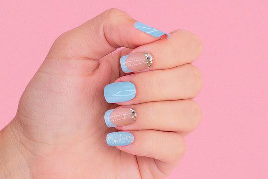Press on Nails Blue Velvet - Annie Deluxe - Press on Nails