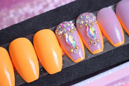 Press on Nails Glossy Orange - Annie Deluxe - Press on Nails